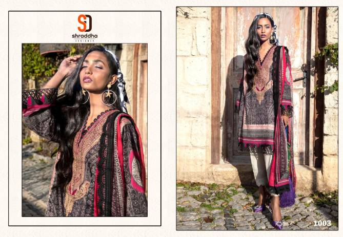 Shraddha Sana Safinaz Muzline Spring 1 Festive Wear Pakistani Salwar Suits Collection